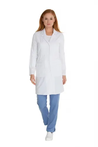 MediChic - MM9016-WH-2X - Fashion Lab Coat