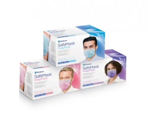 Medicom - From: 200311 To: 200516 - FreeFlow Face Mask, Level 1, Lavender, 50/bx, 10 bx/cs (Not Available for sale into Canada)