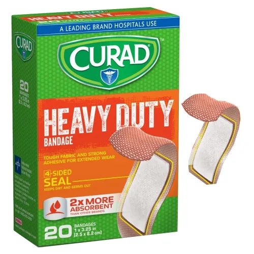 Medline - Curad - From: CUR14924RB To: CUR14925RB -  Extreme Hold Fabric Adhesive Bandage, Assorted Sizes