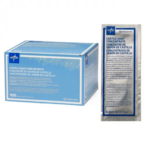 Medline Industries - MDS001005 - Castile Soap Concentrate Packet, 9 cc.