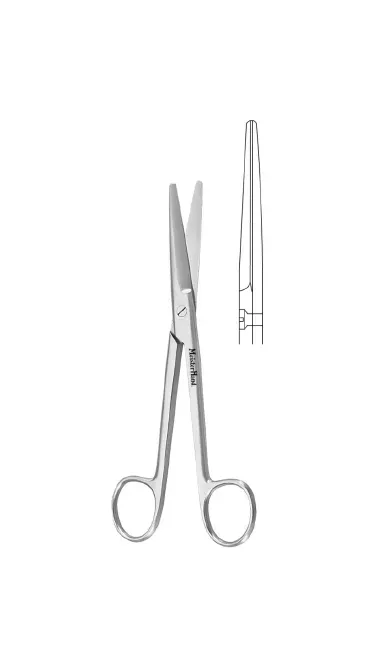 Integra Lifesciences - MeisterHand - MH5-124 - Dissecting Scissors Meisterhand Mayo 6-3/4 Inch Length Surgical Grade Stainless Steel Nonsterile Finger Ring Handle Straight Blunt Tip / Blunt Tip