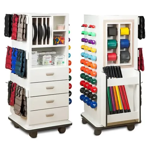 MJM International - From: TRWB-20C To: TRWB-40C - Corp Therapy Storage Units For Therapy Weighted Storage Cart holds 20 bars