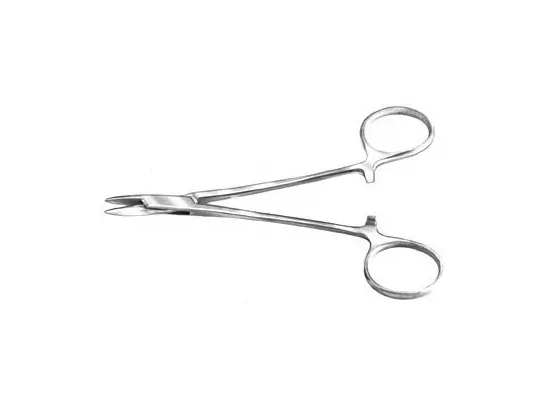 Bausch & Lomb - N5700 - Needle Holder 134 Mm Length Straight, Heavy 13 Mm Special Hard Serrated Jaw Finger Ring Handle