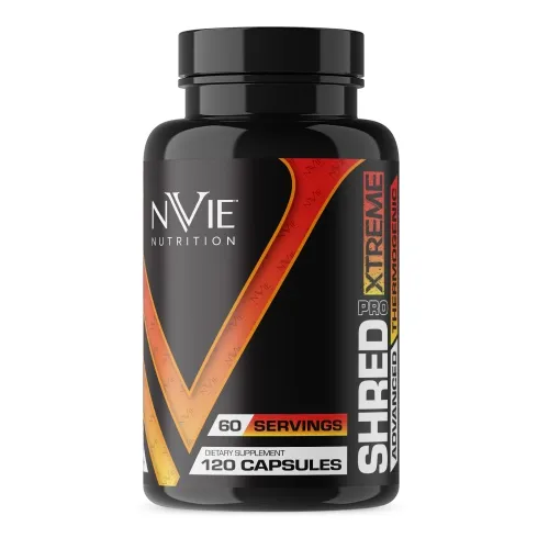 Nvie Nutrition - 633090442094 - Shred Pro Xtreme Fat Burner 120cap 60 Srv
