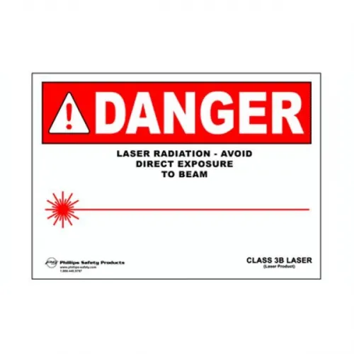 Phillips Safety - PL-W-27 - Class 3b Plastic Laser Radiation Warning Sign #27