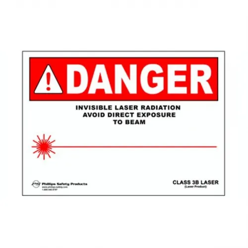 Phillips Safety - PL-W-28 - Class 3b Plastic Laser Radiation Warning Sign #28