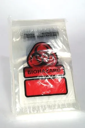 RD Plastics - From: B100 To: B101 - Biohazard Bag, Closure Flap, Absorbent Insert Pad