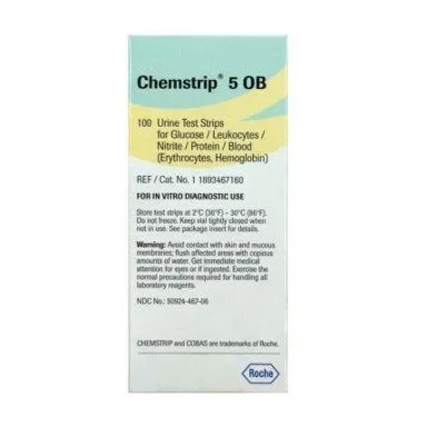 Roche Diagnostics - 1893467 - Chemstrip 5 OB Urine Reagent Test Strip (100 count)