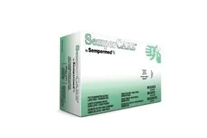 Sempermed USA - SCVNP102 - Exam Glove, Vinyl, Smooth, Small, Powder Free (PF), Beaded Cuff, Ambidextrous, 100/bx, 10 bx/cs (60 cs/plt)