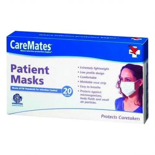 Shepard Medical - 20711020 - Caremates Earloop Masks, 20 ct