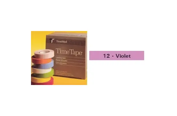 Precision Dynamics - Time - T-534-12 - Blank Label Tape Time Multipurpose Label Violet Vinyl 3/4 X 500 Inch