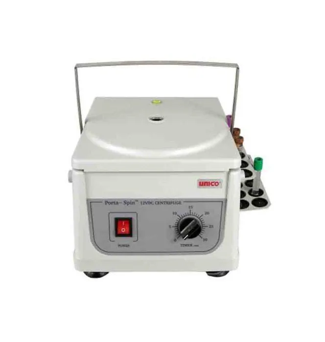 Unico - C826H - Porta-Spin&trade; Centrifuge, Portable, 12 VDC, Fixed Speed 3,700 RPM, 30 min. Timer, 6 Place Rotor, 6 x 10mL Capacity, 18 Place Tube Holdster&trade; Rack (DROP SHIP ONLY)